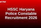 HSSC Haryana Police Constable Recruitment 2026