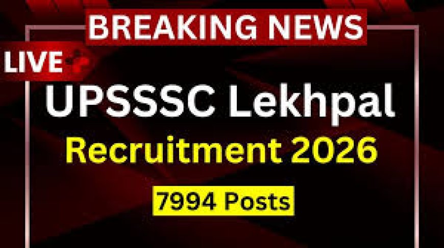 UPSSSC Lekhpal Recruitment 2026